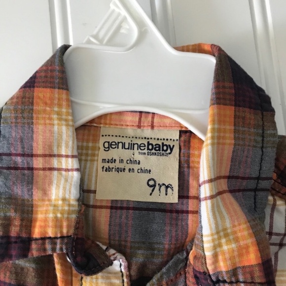 •Osh Kosh• plaid button down shirt - Picture 3 of 3